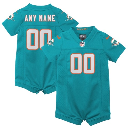 Miami Dolphins Nike Home Jersey Romper - Custom - Infant