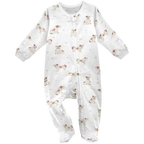 Baby Rompers, Baby Clothes, Cotton Outfits Jumpsuits, Infants, Dogs Pattern, 0-24 Months