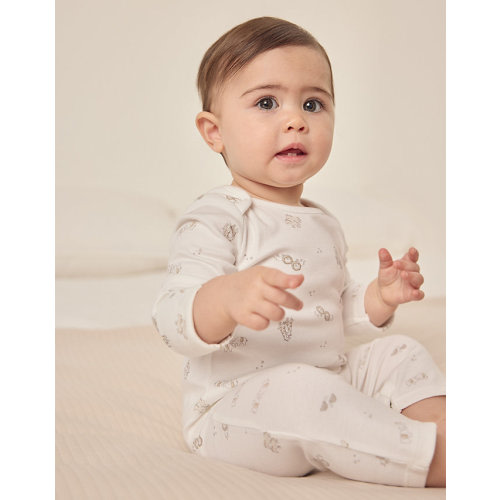 Organic Cotton Safari Sleepsuit (0–9mths) | Baby Sleepwear | The White Company US