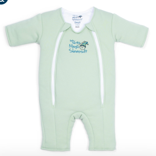Sage Green Baby Merlin’s Magic Sleepsuit – 100% Cotton Sleep Solution