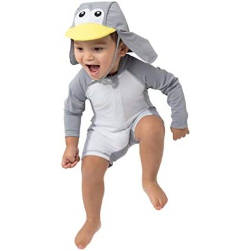 Cuddle Club Baby and Toddler One-Piece Swimsuit | UPF 50+ All-Day UV Protection Infant Sunsuit