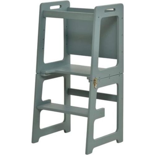 Avenlur Date - Wood Step Stool, Desk And Chalkboard - Natural