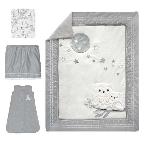 Luna 4-Piece Crib Bedding Set – Lambs & Ivy