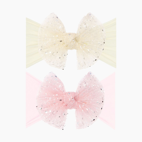 Baby Bling Box Tulle Fab (2 Pack) - Princess Ivory/Princess Pink
