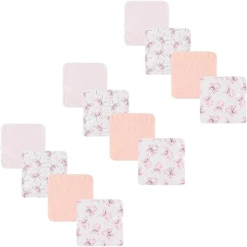 Disney Baby Washcloths 12 Pack – Ultra Soft Baby Wash Cloths, Lilo & Stitch (Stitch & Angel), Winnie the Pooh & Mickey Mouse, Absorbent Newborn Bath Essentials