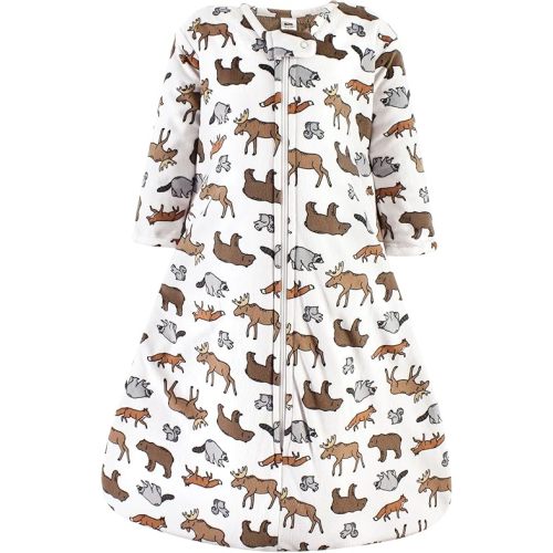 Hudson Baby Unisex Baby Long Sleeve Plush Faux Fur Sleeping Bag, Wearable Blanket