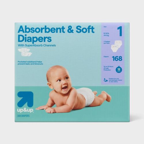 Disposable Diapers - Size 1 - 168ct - up&up™