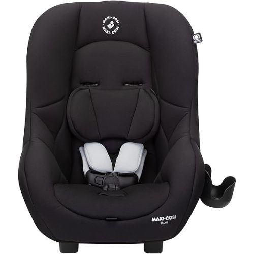 Maxi-Cosi TRAVEL Romi Convertible Car Seat, Converts from Rear Facing Car Seat (5-40 lbs) to Forward Facing Car Seat (22-40 lbs) Essential Black