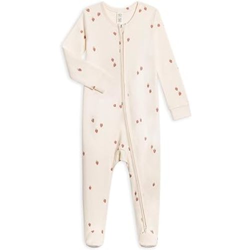 Colored Organics Baby Organic Cotton Peyton Zip Up Footed Sleeper