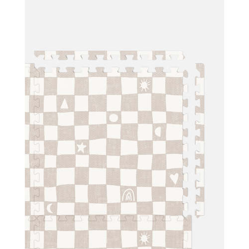 Play Mat - Oatmeal Checkered / 4x6