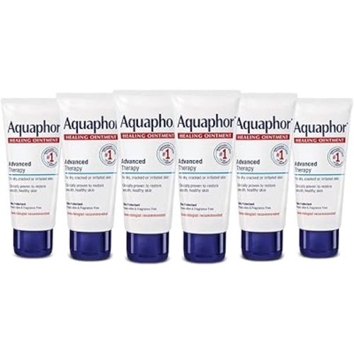Aquaphor Healing Ointment, Advanced Therapy Healing Ointment for Dry Skin, Skin Protectant for Dry Cracked Skin - 1.75 oz. Tube (Pack of 6)