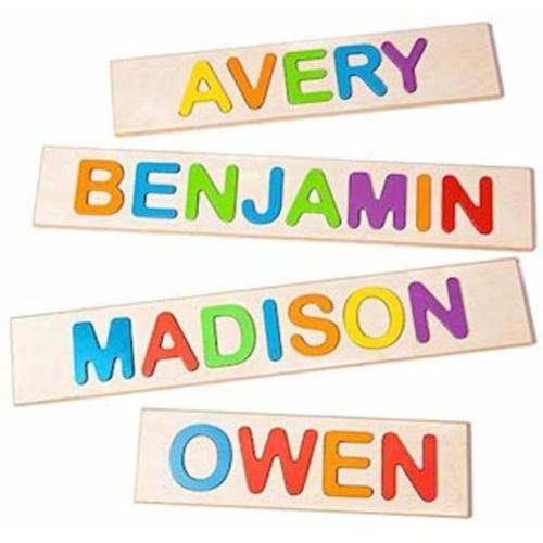 Fat Brain Toys Wooden Personalized Name Puzzle