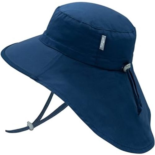 JAN & JUL Grow-with-Me Large Brim Cotton Adventure Sun Hat for Baby Toddler Kids
