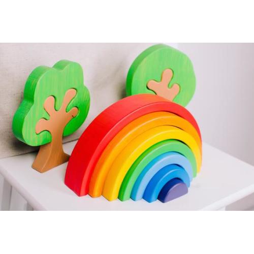 Wooden Rainbow Toy - Rainbow Stacking Toy - Wooden Rainbow - Baby Shower Gift - Baby Gift
,
Classic colors