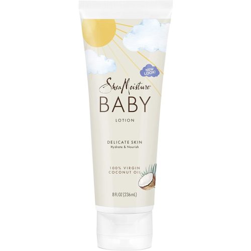 SheaMoisture Baby Lotion for Baby Skin 100% Virgin Coconut Oil, Clear Skin Moisturizer 8 oz