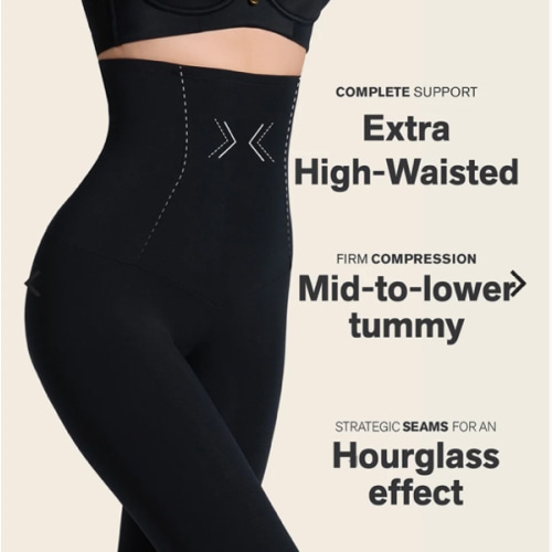 Extra High Waisted Firm Compression Legging | Leonisa