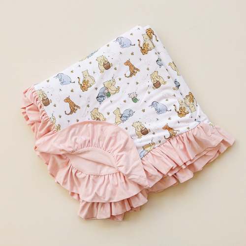 100 Acre Snooze Pink Ruffle Toddler Blanket – Jammie Jams