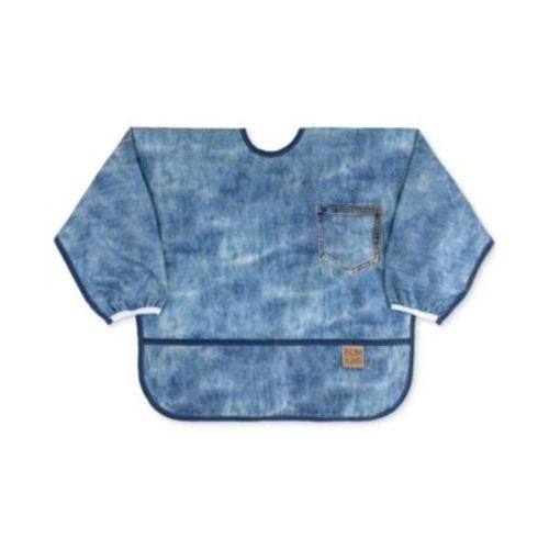 Denim Print Sleeved Bib