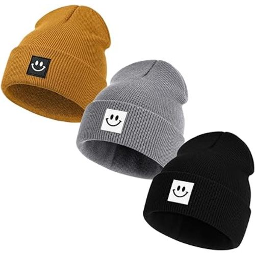 Kids Winter Beanies Soft Warm Knitted Baby Hats Caps Cute Cozy Chunky Winter Infant Toddler Beanies for Boys Girls
