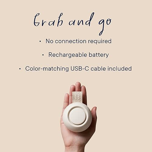 Hatch Rest Go | Portable Sound Machine for Babies and Kids | Sleep Soother | 10 Soothing Sounds | White Noise | Shush | Travel | Registry Gift | Baby Shower | Clips on Stroller | Putty