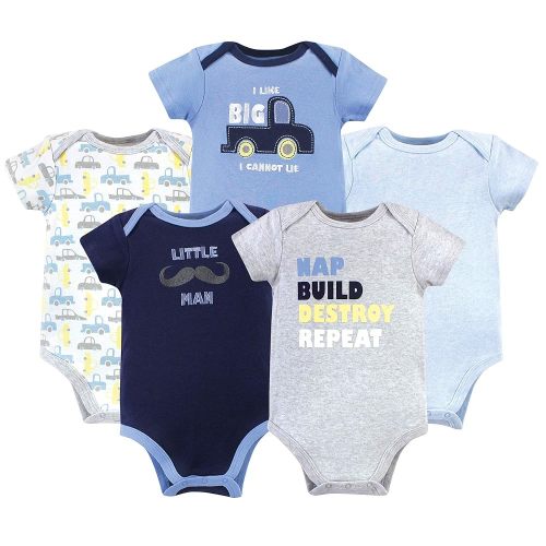 Luvable Friends Baby Girls' Cotton Bodysuits