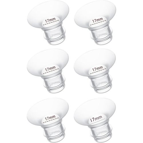 17mm Flange Insert 6PC, Compatible with 17mm Flange Spectra/Flange Inserts for Spectra/Momcozy Flange Inserts/Momcozy Wearable Breast Pump Flange Insert/Flange Inserts for Medela Pump/Willow/TSRETE