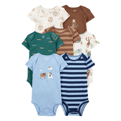Baby 7-Pack Short-Sleeve Bodysuits - Carter's | Carter's