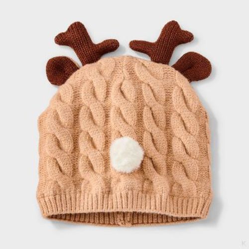 Baby Reindeer Beanie - Cat & Jack™ Brown