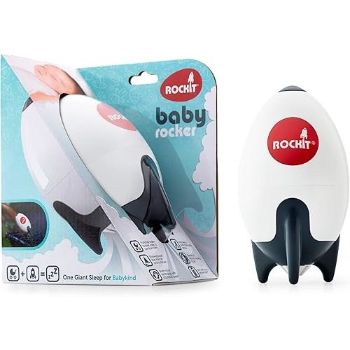 Rockit Rocker (AA Battery Version) - Baby Sleep Aid Gently Rocks Any Stroller or Buggy, Adjustable Speed with 60 Minute Timer - Fits All Pushchairs & Prams to Create a Portable Baby Bouncer