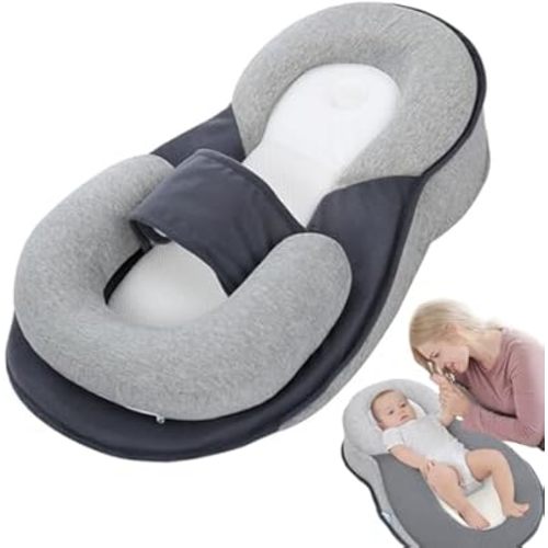 Baby Wedge Pillow for Newborn, 2025 New Adjustable Baby Wedge Lounger Pillow for Reducing Spit-Up