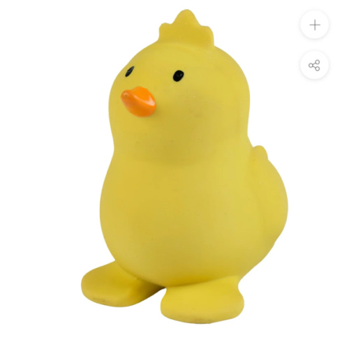 Chick Organic Natural Rubber Rattle, Teether & Bath Toy