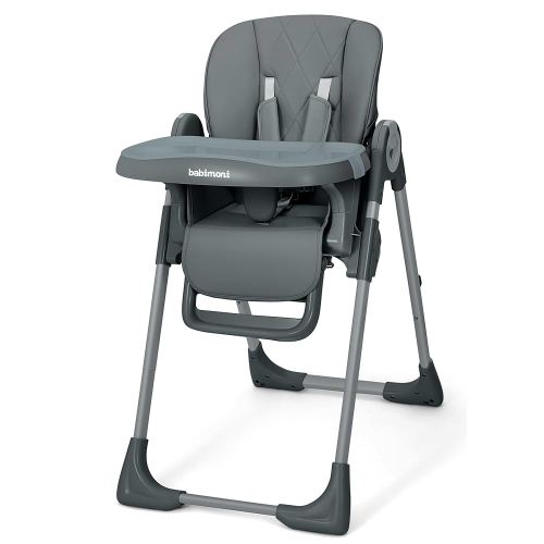 4 in 1 High Chairs for Babies and Toddlers, Foldable Baby High Chairs, Feeding and Eating Seat Highchair with 4 Levels of Recline and 7 Levels of Height Adjustment, Starry Gray