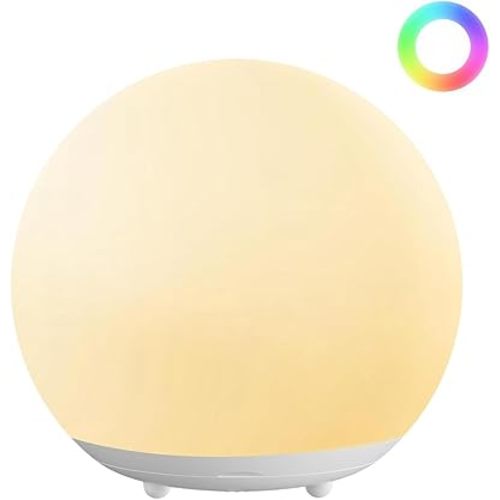 7-Color Changing Silicone Night Light for Kids, Touch Control with Timer & Dimmable, Rechargeable Portable Baby Night Lamp with 30/60 Mins Auto Off, Soft RGB Nursery Light for Bedside, Camping