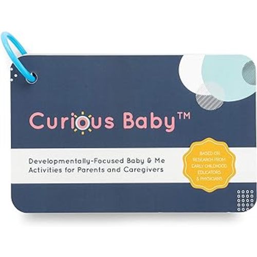 Curious Baby™ Award Winning 40+ Activities for Baby & Me (0-12 Months) | Developmentally-Focused and Stimulating Creative Playtime Ideas for Baby & Me | Includes Black/White High-Contrast Cards