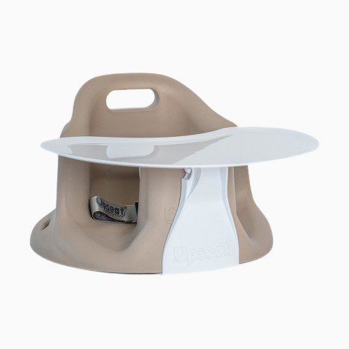 Upseat Baby Floor & Booster Seat with Tray - Taupe | Babylist Shop