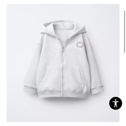 BASIC TEXT ZIP-UP SWEATSHIRT - Gray marl | ZARA United States