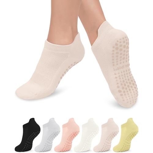 6 Pairs Grip Socks (Color 045)