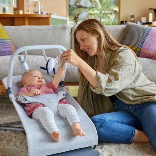Light Gray 3-In-1 Evolve Baby Bouncer | Ergobaby