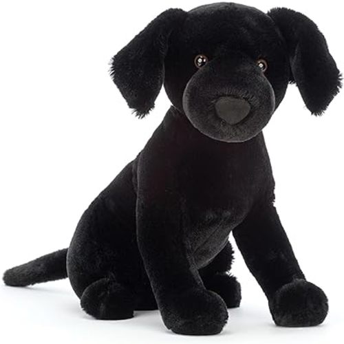 Jellycat Pippa Black Labrador Dog Stuffed Animal, 9.5 inches | Dogs & Puppies Plush Toy | Classic Children's Gift