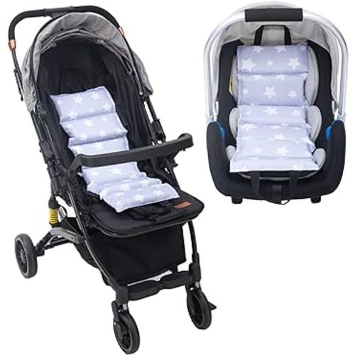 Car Seat Cooler Pad for Babies, Car Seat Cooling Pad, Carseat Ice Pack Pad for Hot Weather, Summer Chair Ice Cushion Cover, Multifunctional Ice Mat Covers for Stroller, NOT Included: ICE Blocks(Grey)