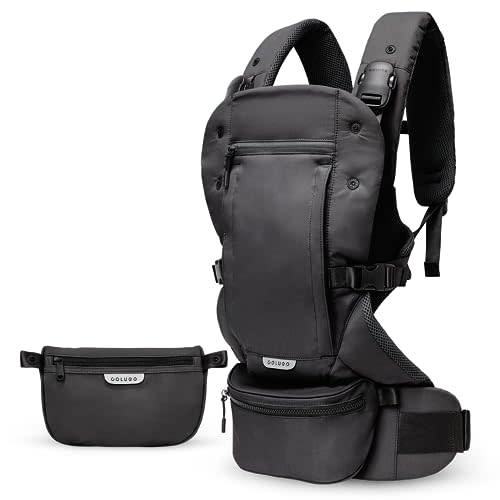 Colugo Baby Carrier - Baby Carrier Newborn to Toddler, Toddler Carrier, Adjustable, Lightweight, Breathable Carrier for Newborn to 33 Pounds (Black)
