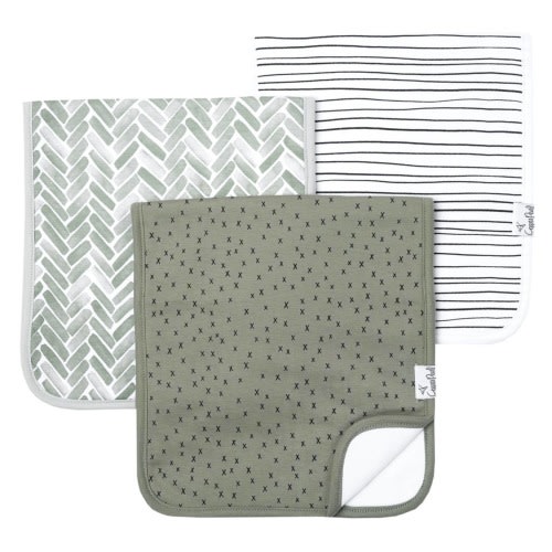Copper Pearl Burp Cloths Set of 3 - Alta - Clement
