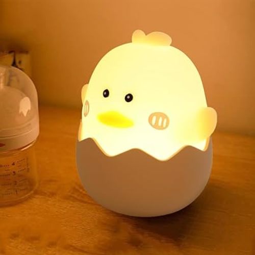 Night Light Kids, LED Cute Rechargeable Baby Squishy Night Light for Kids Bedroom, Portable Dimmable Soft Silicone Night Lamp for Toddler Baby Girls Boys Women Mom Birthday Christmas Gifts