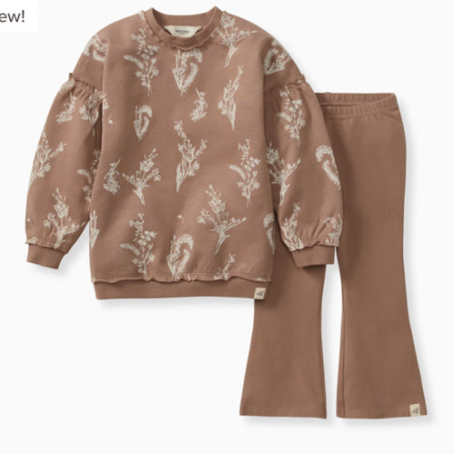 Little Wild Flower Sweatshirt & Pants Set – Burt's Bees Baby