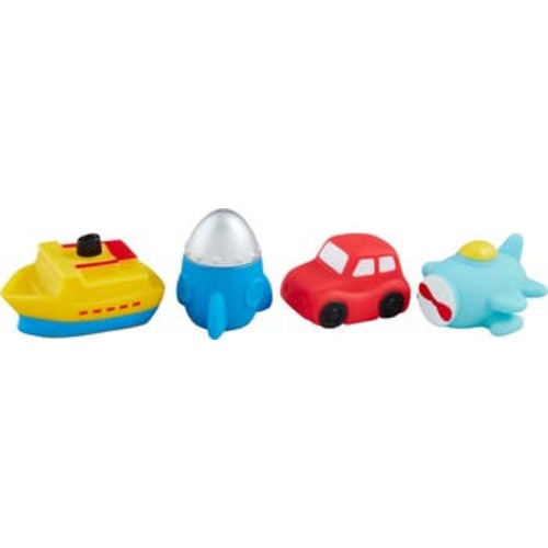 Set of 4 Transportaion Light-Up Bath Toys