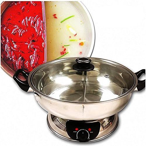 Sonya Shabu Shabu Hot Pot Electric Mongolian Hot Pot Stainless Steel W/DIVIDER
