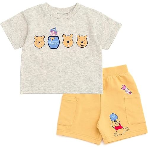 Pooh T-Shirt and Shorts: 3-6 month size