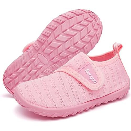 Racqua Baby Todder Water Shoes Boy's Girl's Quick Dry Barefoot Shoes Non-Slip Swim Pool Aqua Shoes(Baby/Toddler)