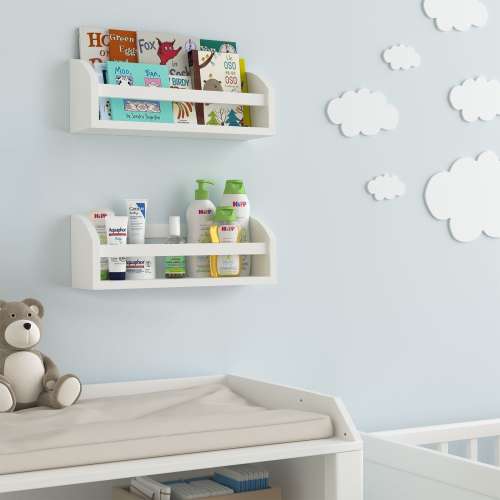 White Floating Shelves (Set of 2)