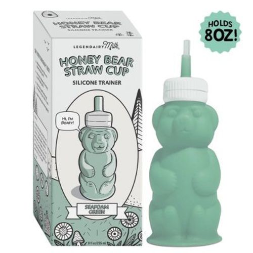 Legendairy Milk Silicone Honey Bear Bottle - Seafoam - 8 Fl Oz